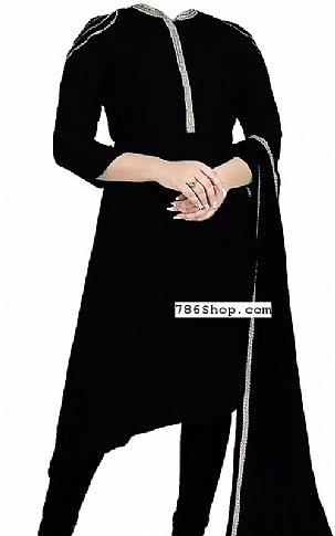  Black Georgette Suit | Pakistani Dresses in USA- Image 1