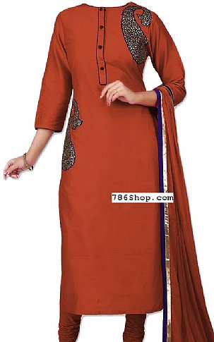  Brown Georgette Suit | Pakistani Dresses in USA- Image 1