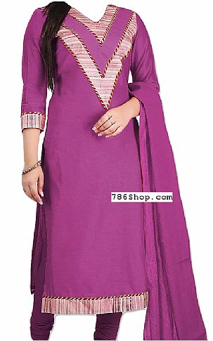  Purple Georgette Suit | Pakistani Dresses in USA- Image 1