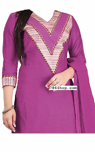  Purple Georgette Suit | Pakistani Dresses in USA- Image 2