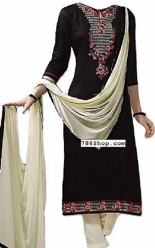  Black Georgette Suit | Pakistani Dresses in USA- Image 1