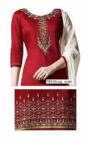  Maroon Georgette Suit | Pakistani Dresses in USA- Image 2