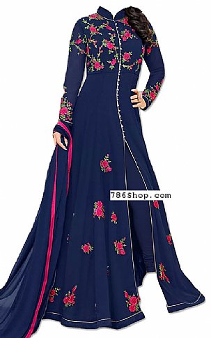  Blue Georgette Suit | Pakistani Dresses in USA- Image 1