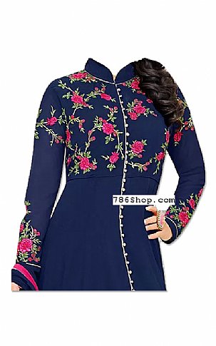  Blue Georgette Suit | Pakistani Dresses in USA- Image 2