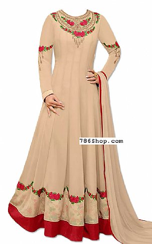  Ivory Georgette Suit | Pakistani Dresses in USA- Image 1