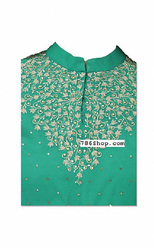  Sea Green Chiffon Suit | Pakistani Dresses in USA- Image 2