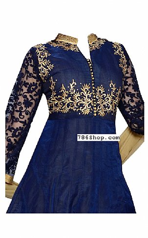  Blue Chiffon Suit | Pakistani Dresses in USA- Image 2