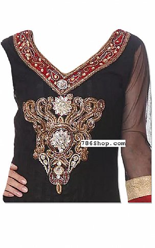  Black Chiffon  Suit | Pakistani Dresses in USA- Image 2