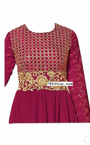  Magenta Georgette Suit | Pakistani Dresses in USA- Image 2