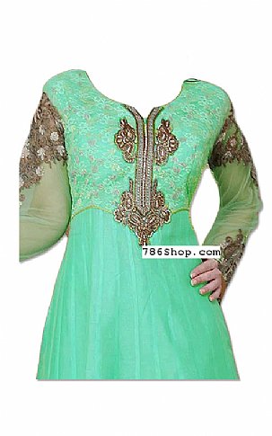  Sea Green Chiffon Suit | Pakistani Dresses in USA- Image 2