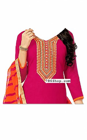  Pink/Orange Georgette Suit | Pakistani Dresses in USA- Image 2