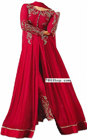  Magenta Chiffon Suit | Pakistani Dresses in USA- Image 1