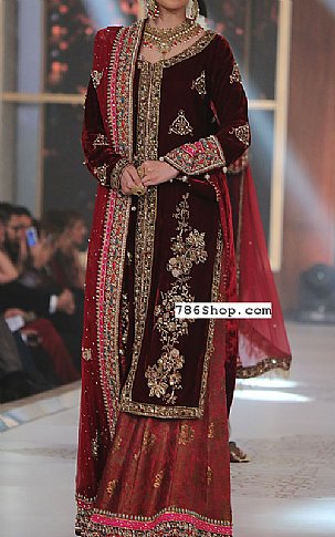 pakistani velvet designer suits