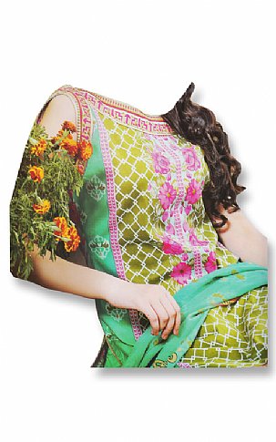  Sea Green Cotton Lawn Suit | Pakistani Dresses in USA- Image 2