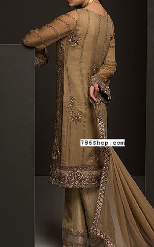 Jazmin. Bronze Chiffon Suit | Pakistani Dresses in USA- Image 2