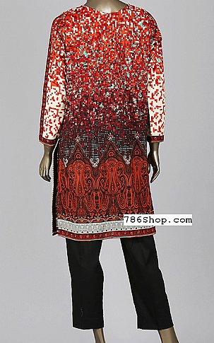 Junaid Jamshed Multicolor Lawn Suit. | Pakistani Dresses in USA- Image 2