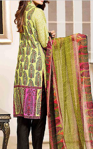Kalyan By ZS Textile Light Green Lawn Suit | Pakistani Lawn Suits- Image 2