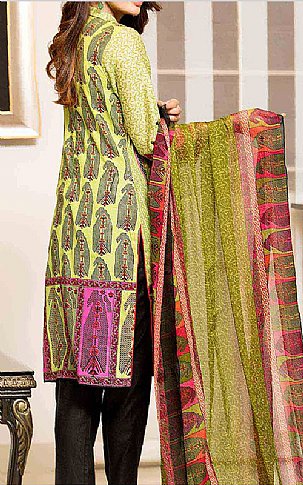 Kalyan By ZS Textile Light Green Lawn Suit | Pakistani Lawn Dress in USA- Image 2