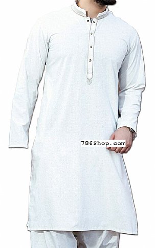 off white shalwar kameez design