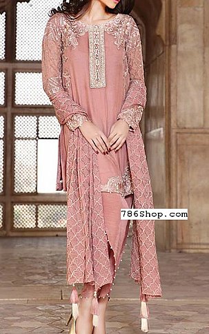 Motifz. Tea Pink Crinkle Chiffon Suit | Pakistani Dresses in USA- Image 1