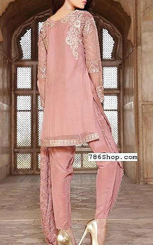 Motifz. Tea Pink Crinkle Chiffon Suit | Pakistani Dresses in USA- Image 2