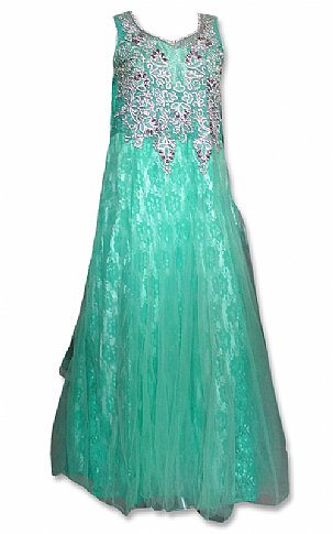 Nayab Sea Green Net Suit | Pakistani Dresses in USA- Image 1