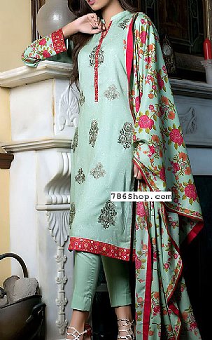 Orient. Light Green Linen Suit | Pakistani Dresses in USA