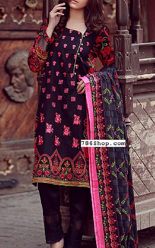 Libas by Shariq Textile Black Lawn Suit | Pakistani Dresses in USA- Image 1
