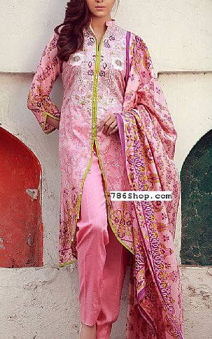 Libas by Shariq Textile Pink Lawn Suit | Pakistani Dresses in USA- Image 1