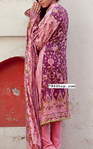 Libas by Shariq Textile Pink Lawn Suit | Pakistani Dresses in USA- Image 2