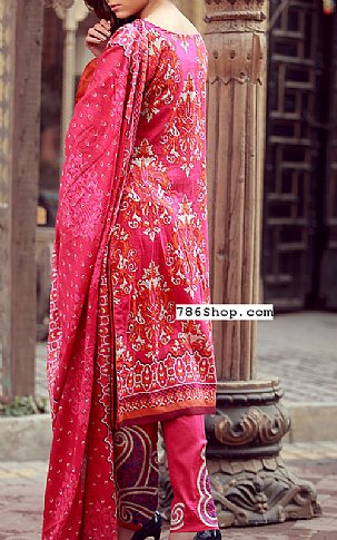 Libas by Shariq Textile Hot Pink Lawn Suit | Pakistani Dresses in USA- Image 2