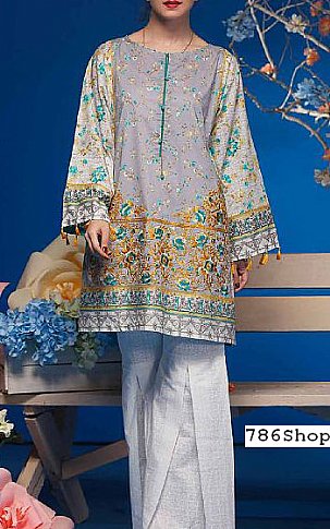 Warda Grey Lawn suit. | Pakistani Dresses in USA- Image 1