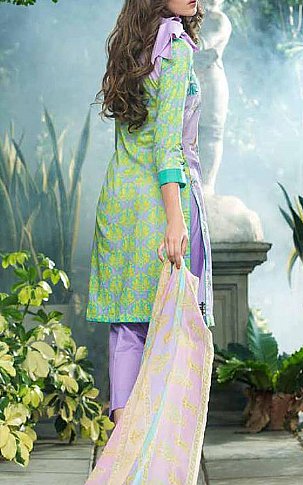 Mahnoor by Al-Zohaib. Lilac Lawn Suit | Pakistani Dresses in USA- Image 2