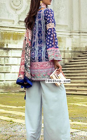 Zainab Chottani Blue Lawn Suit | Pakistani Dresses in USA- Image 2