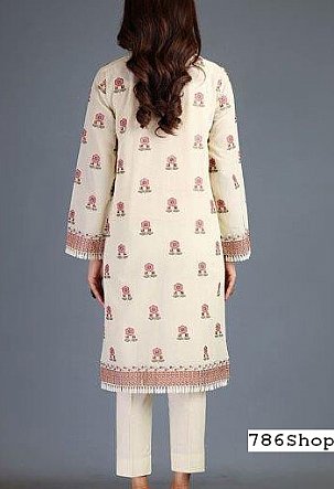 Bareeze Cream Swiss Lawn Suit (2 Pcs) | Pakistani Dresses in USA- Image 2
