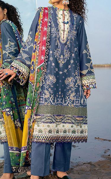 Baroque Cornflower Lawn Suit | Pakistani Lawn Suits- Image 1