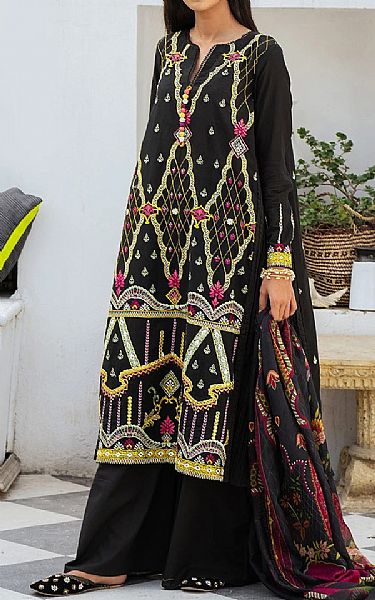 Cross Stitch Black Lawn Suit | Pakistani Dresses in USA- Image 1