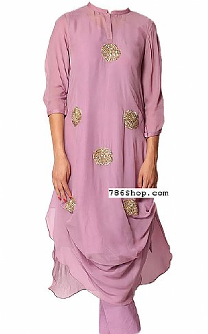  Lilac Georgette Suit | Pakistani Dresses in USA- Image 1
