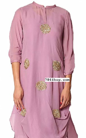  Lilac Georgette Suit | Pakistani Dresses in USA- Image 2