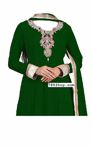  Green Chiffon Suit | Pakistani Dresses in USA- Image 2