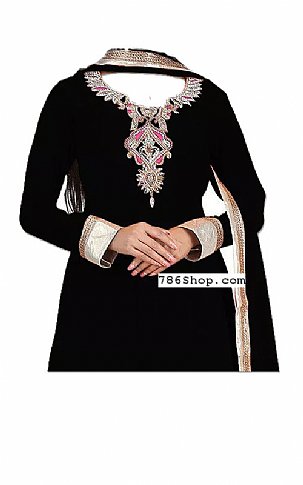  Black Chiffon Suit | Pakistani Dresses in USA- Image 2