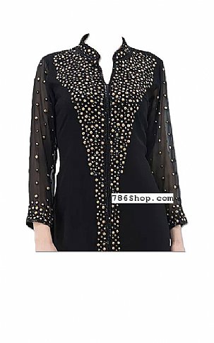  Black Chiffon Suit | Pakistani Dresses in USA- Image 2