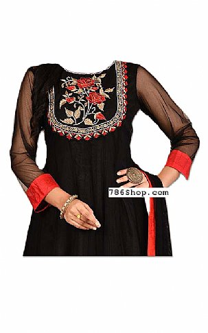  Black Chiffon Suit | Pakistani Dresses in USA- Image 2