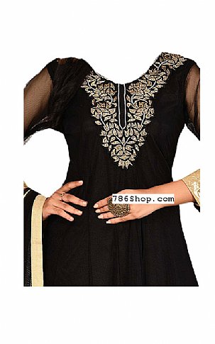  Black Chiffon Suit | Pakistani Dresses in USA- Image 2