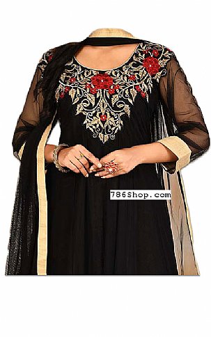  Black Chiffon Suit | Pakistani Dresses in USA- Image 2