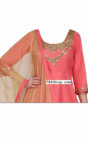  Pink Silk Suit | Pakistani Dresses in USA- Image 2