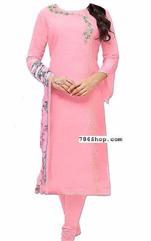  Baby Pink Georgette Suit | Pakistani Dresses in USA- Image 1