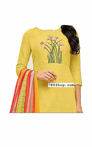  Yellow Georgette Suit | Pakistani Dresses in USA- Image 2