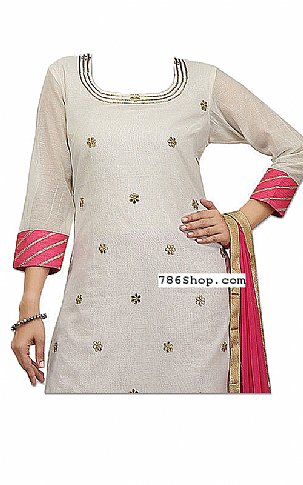  Off-white Chiffon Suit | Pakistani Dresses in USA- Image 2