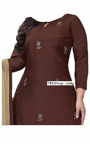  Chocolate Georgette Suit | Pakistani Dresses in USA- Image 2